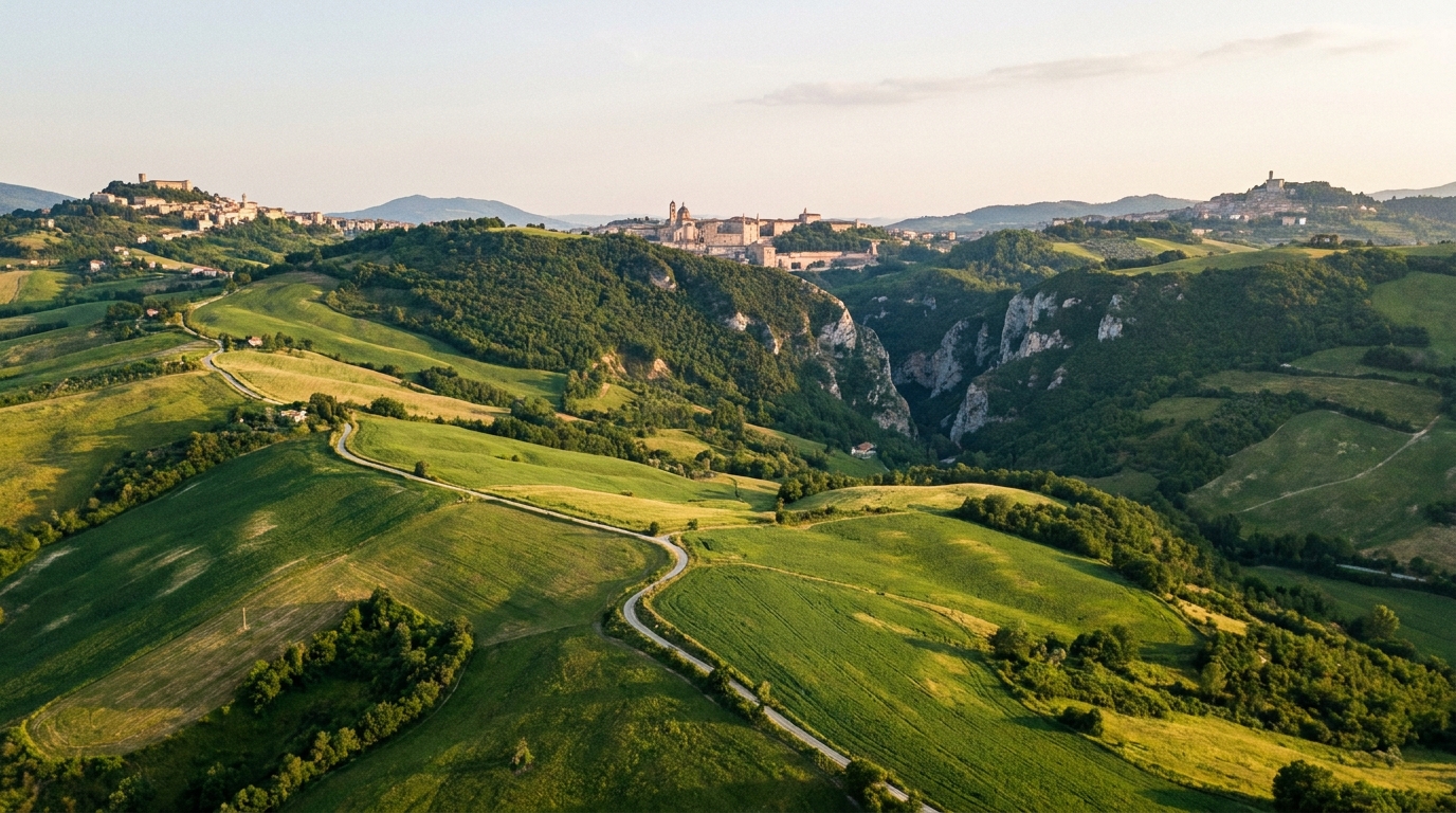 Colline e borghi della valle del Burano